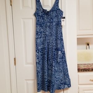 Chaps brand, pretty blue summer dress